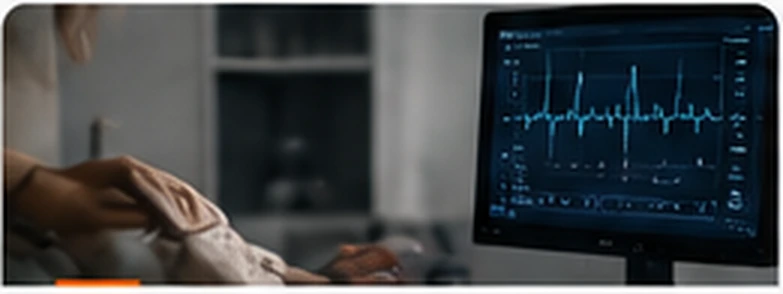 Datos biomédicos visualizados en una pantalla